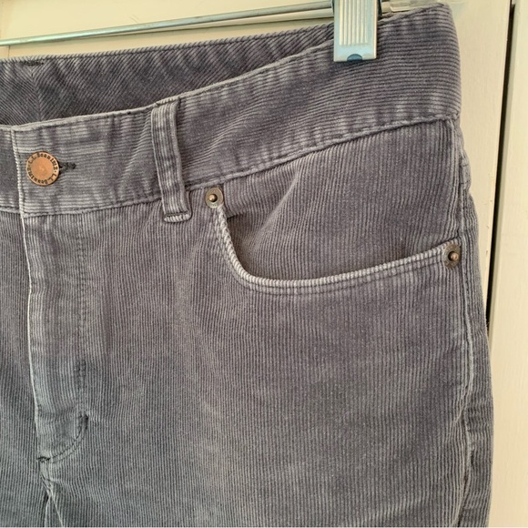 LL Bean Womens Casco Corduroy Pants Gray 10P Petite Mid Rise Straight Leg 500968 - Picture 7 of 16